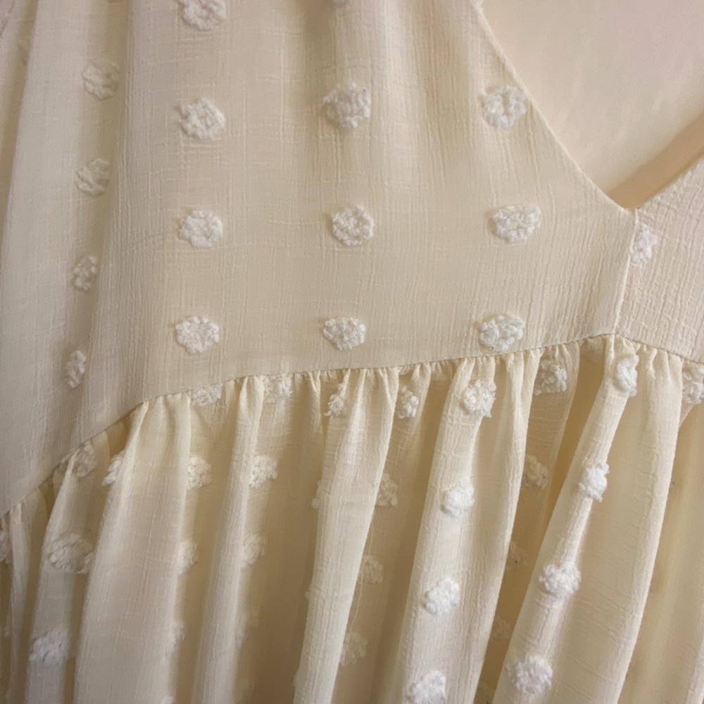 Listicle Swiss Dot Baby Doll dress - Picture 2 of 5